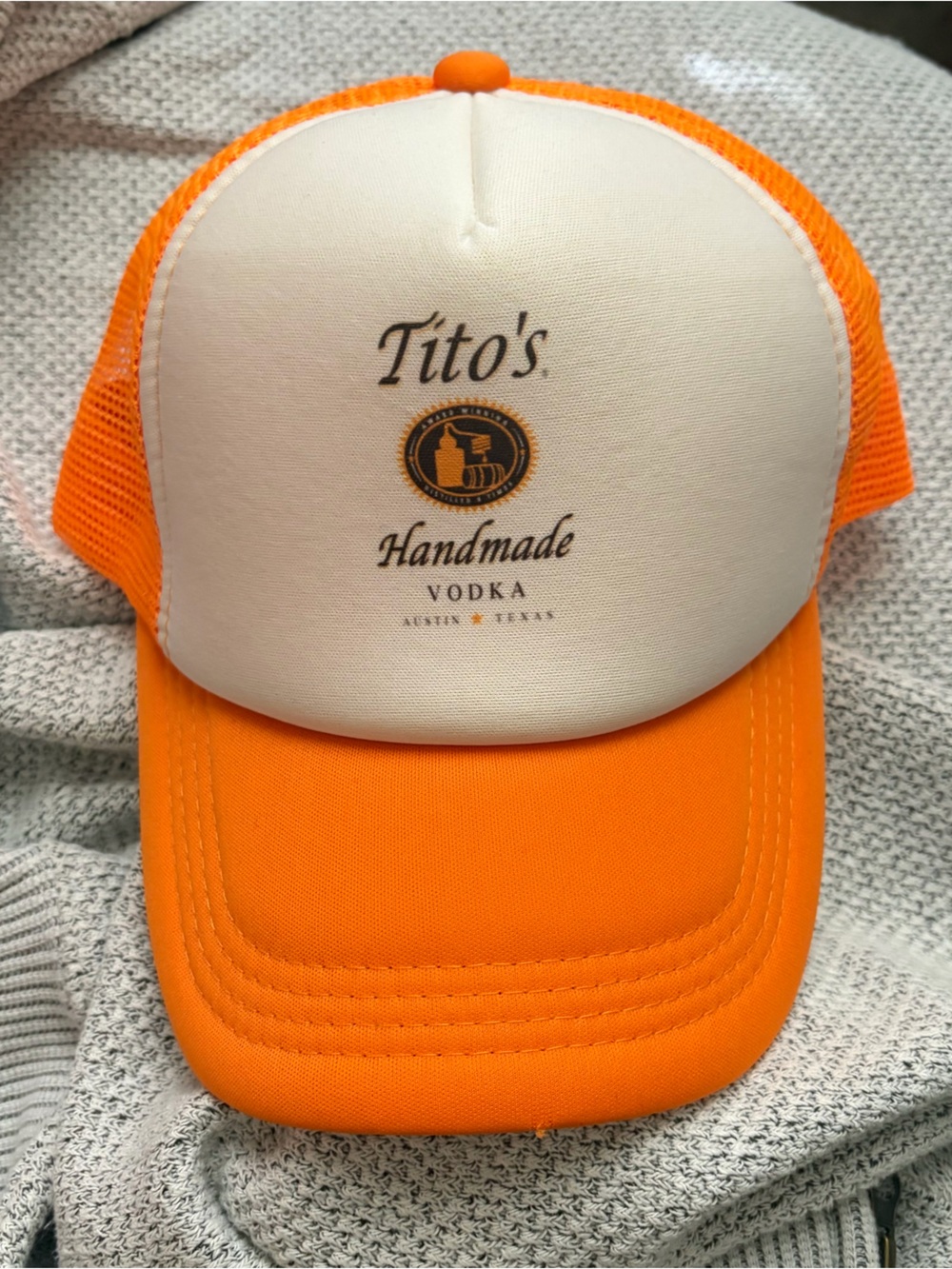 Tito’s Orange Trucker Hat